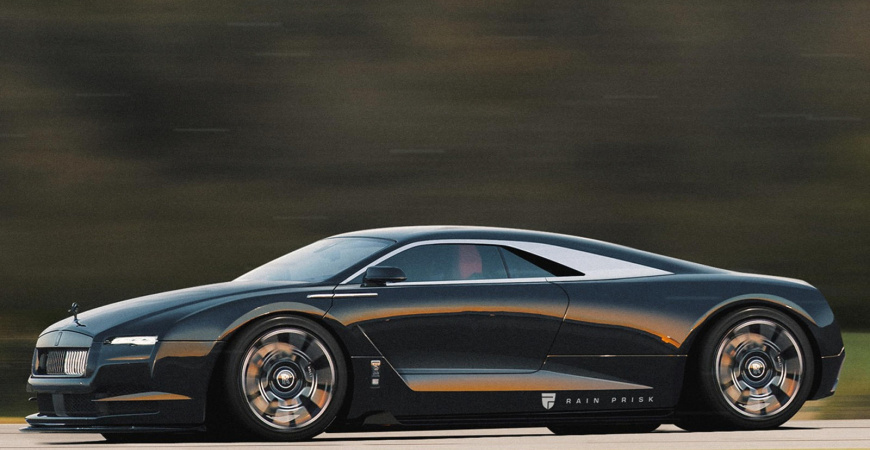 رندری قابل‌توجه از سوپرکار تخیلی رولزرویس