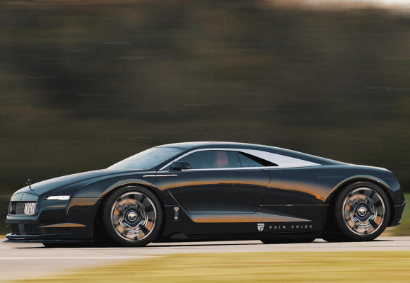 رندری قابل‌توجه از سوپرکار تخیلی رولزرویس