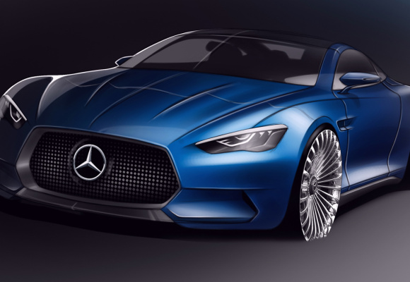 رندری احتمالی از نسل آیندهٔ مرسدس بنز SL