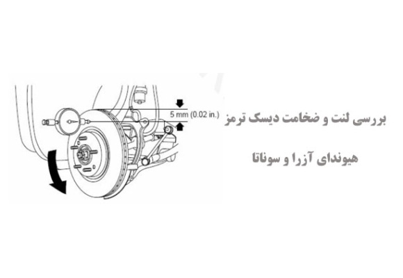 بررسی لنت و ضخامت دیسک ترمز هیوندای آزرا و سوناتا