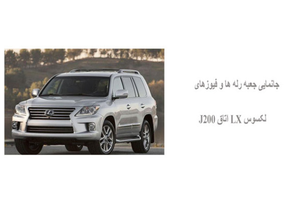 جانمایی جعبه رله ها و فیوزهای لکسوس LX اتاق J200