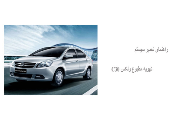 راهنمای تعمیر سیستم تهویه مطبوع ولکس C30