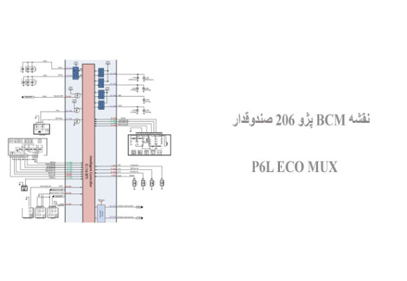 نقشه BCM پژو 206 صندوقدار P6L ECO MUX
