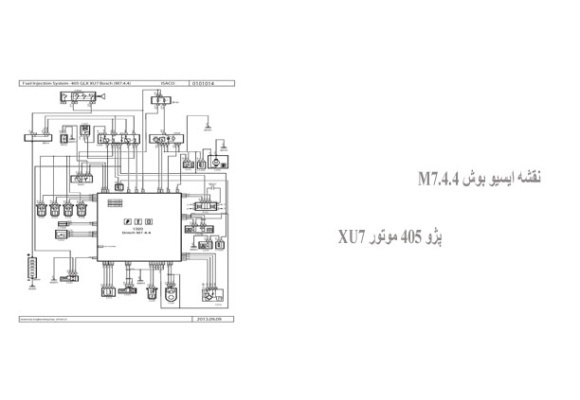نقشه ایسیو بوش M7.4.4 پژو 405 موتور XU7