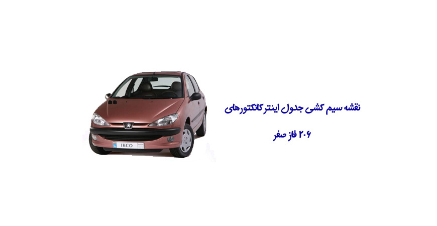 نقشه سیم کشی جدول اینترکانکتورهای 206 فاز صفر