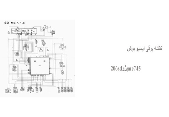 نقشه برقی ایسیو بوش ME7.4.5 پژو 206SD