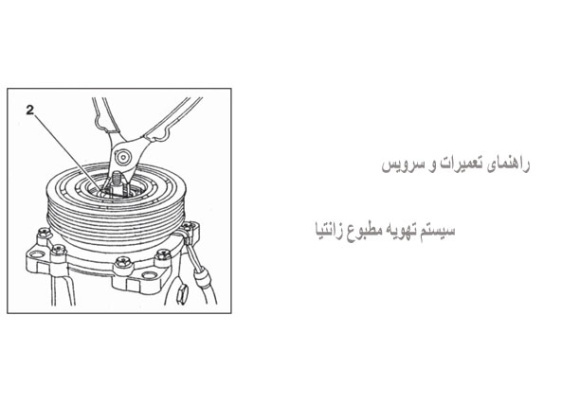 راهنمای تعمیرات و سرویس سیستم تهویه مطبوع زانتیا
