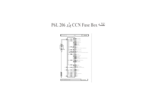  نقشه CCN Fuse Box پژو 206 P6L