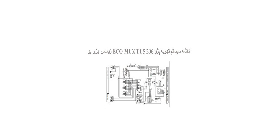 نقشه سیستم تهویه پژو 206 ECO MUX TU5 زیمنس ایزی یو