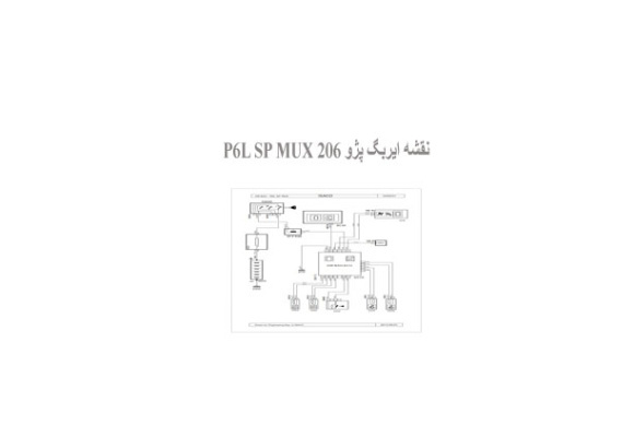  نقشه ایربگ پژو 206 P6L SP MUX