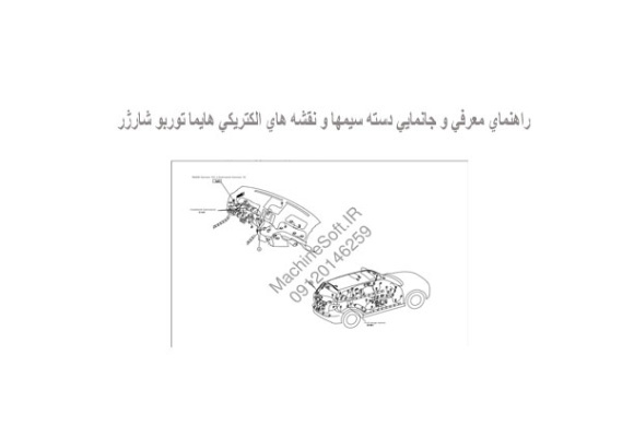 راهنماي معرفي و جانمايي دسته سيمها و نقشه هاي الكتريكي هايما توربو شارژر