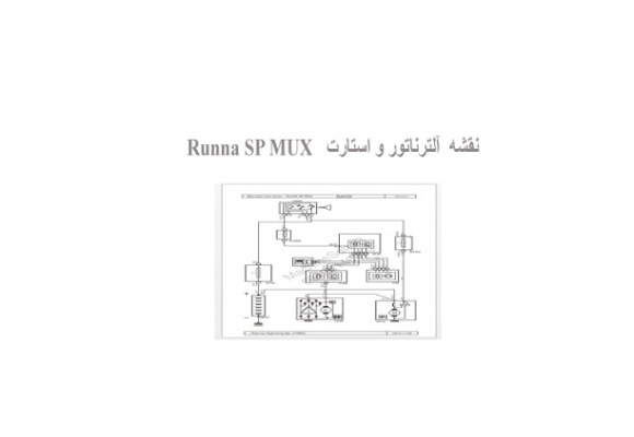 نقشه  آلترناتور و استارت   Runna SP MUX