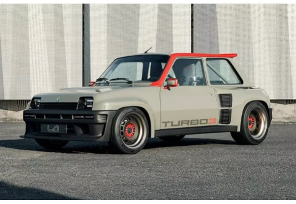 هاچ بک رنو 5 با بدنه فیبر کربنی و پیشرانه ۴۰۰ اسب بخاری بازتولید شد