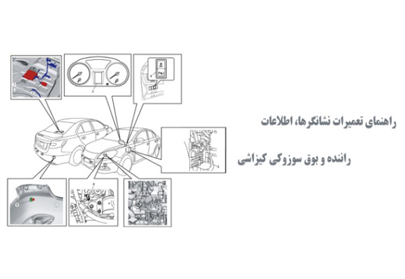  راهنمای تعمیرات نشانگرها، اطلاعات راننده و بوق سوزوکی کیزاشی