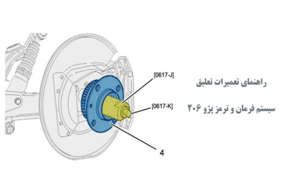  راهنمای تعمیرات تعلیق، سیستم فرمان و ترمز پژو 206