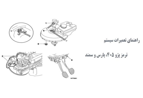  راهنمای تعمیرات سیستم ترمز پژو 405، پارس و سمند
