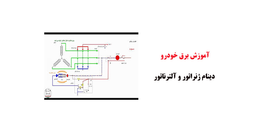 فیلم آموزش برق خودرو : دینام ژنراتور و آلترناتور